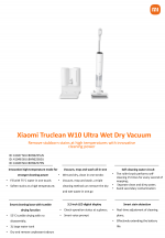 المكنسة الكهربائية للتنظيف الرطب والجاف Mi Truclean W10 Ultra  تقوم بمهام الكنس والمسح والغسيل - لتنظيف الأرضيات ذات الأسطح الصلبة مثل الرخام والبلاط والخشب