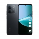 جوال ريدمي 15C 4G ثنائي الشريحة وذاكرة وصول عشوائي سعة 8 جيجابايت وذاكرة تخزين سعة 256 جيجابايت باللون أسود منتصف الليل