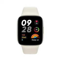 ساعة شاومي ريدمي Redmi Watch 3 -  تدعم ميزة المكالمات الصوتية عبر البلوتوث - لون عاجي